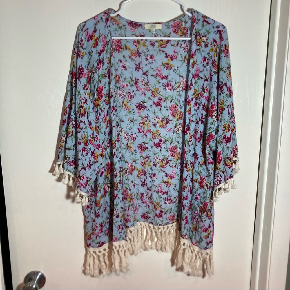 Kori America‎ fringe kimono medium/large